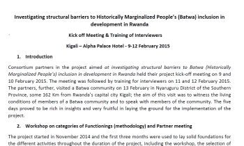 Why Is Rwanda Historically Marginalized
