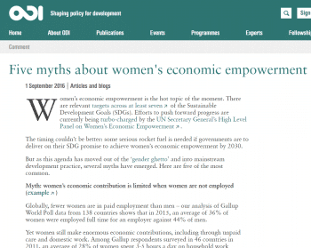 Women Empowerment : Is it a myth in developing countries